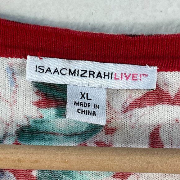 Isaac Mizrahi Live Womens XL Floral Long Sleeve Button Up Cardigan Sweater - Picture 3 of 9